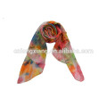 65*180cm Silk Chiffon Custom Silk Scarf Printing